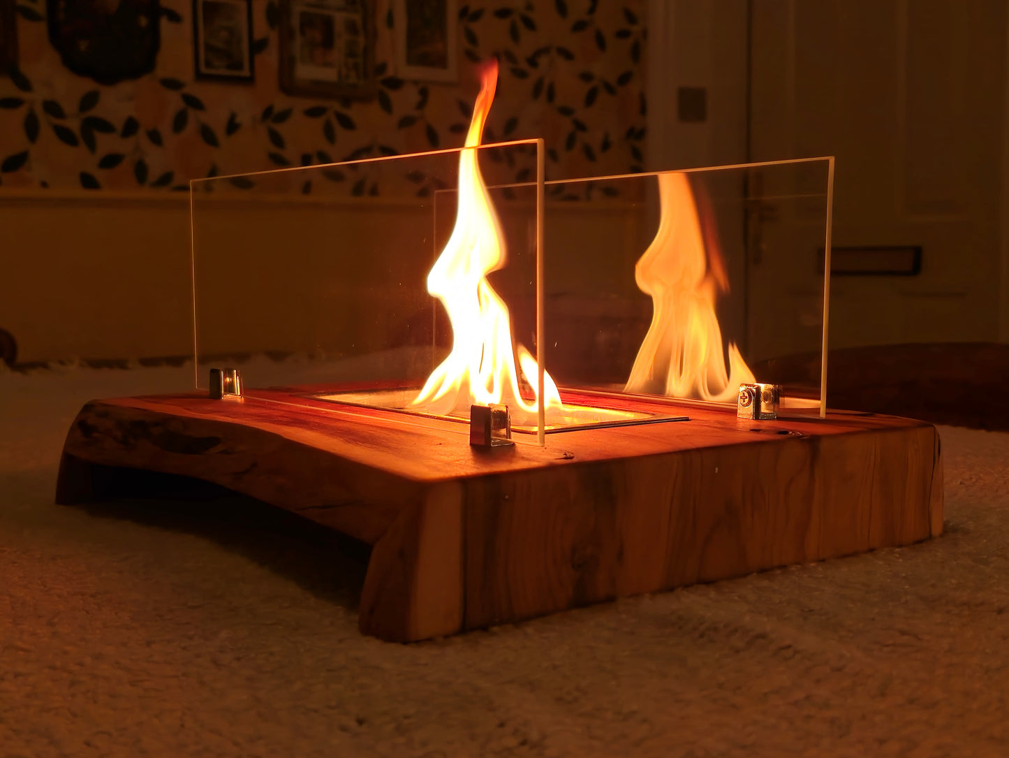 Waterfall Tabletop fireplace