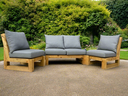 Solid wood Armless Set