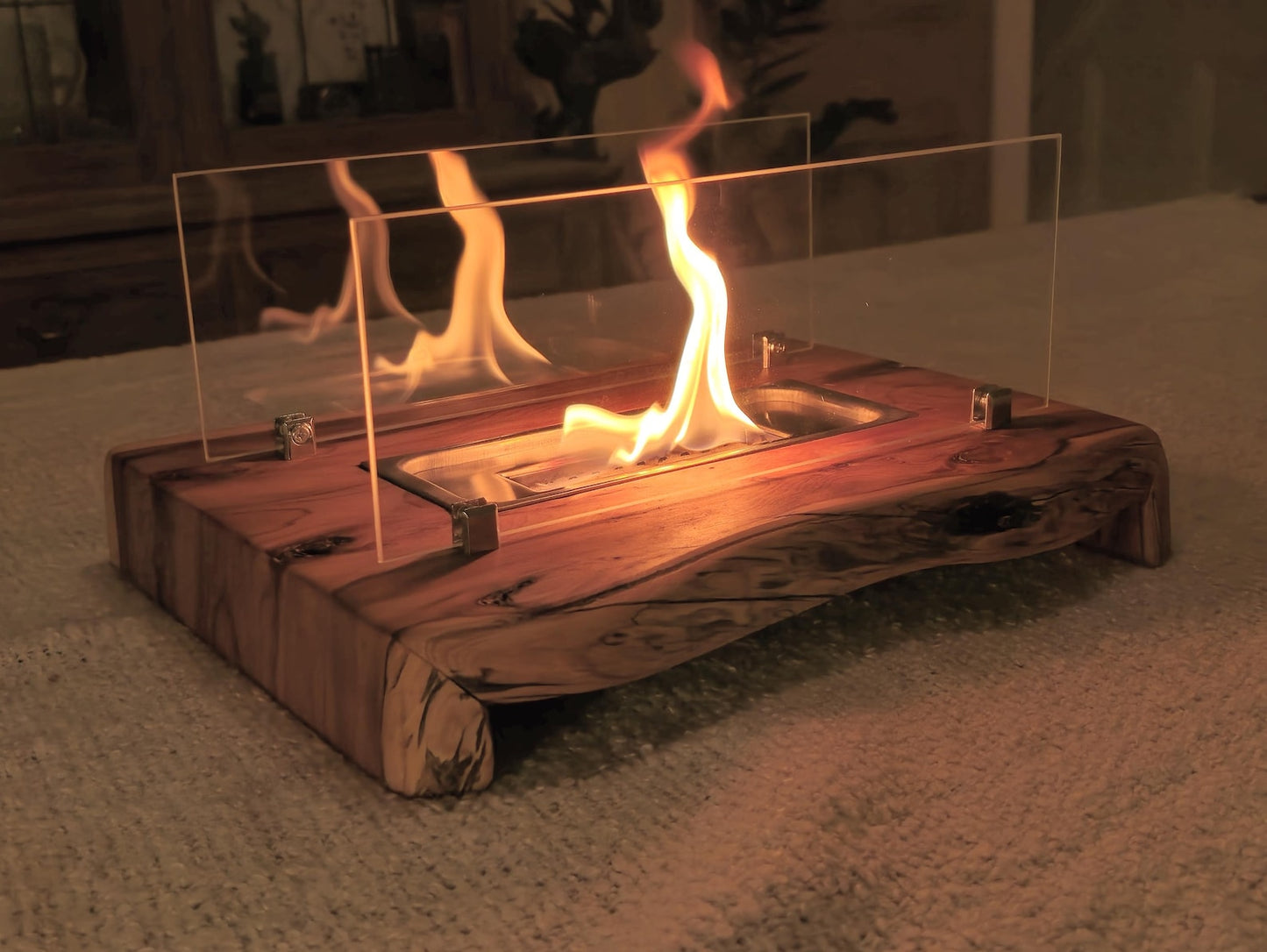 Waterfall Tabletop fireplace