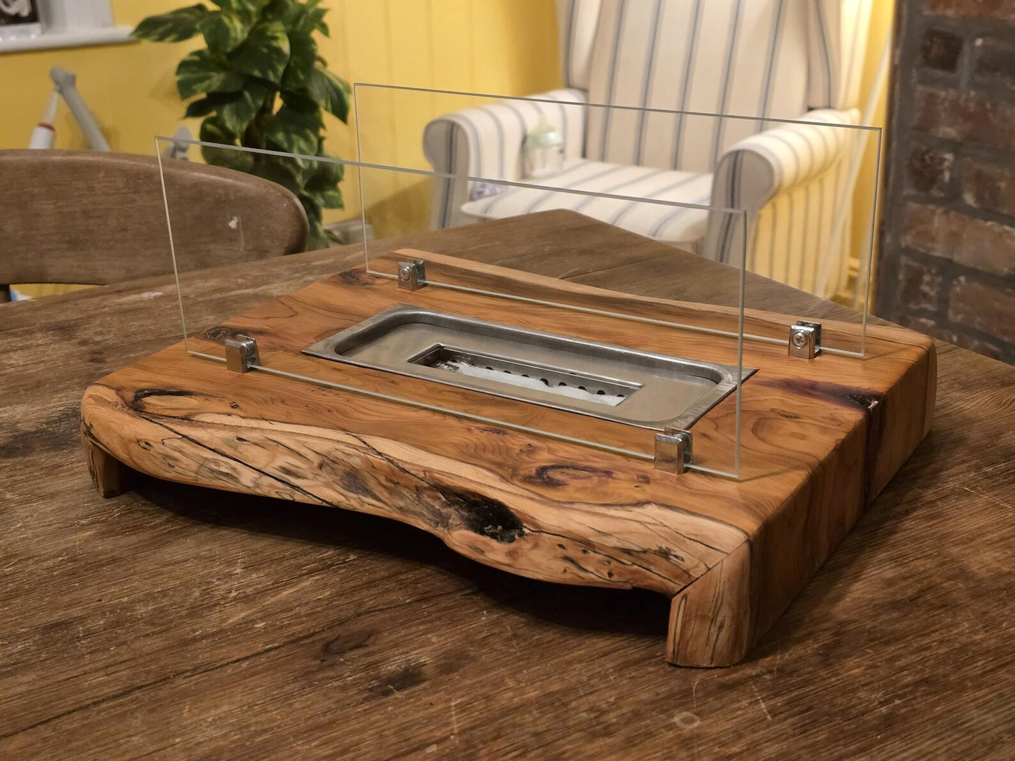 Waterfall Tabletop fireplace