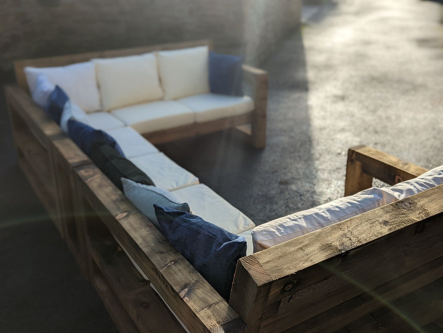 Solid Wood Garden Sofa Patio set Large