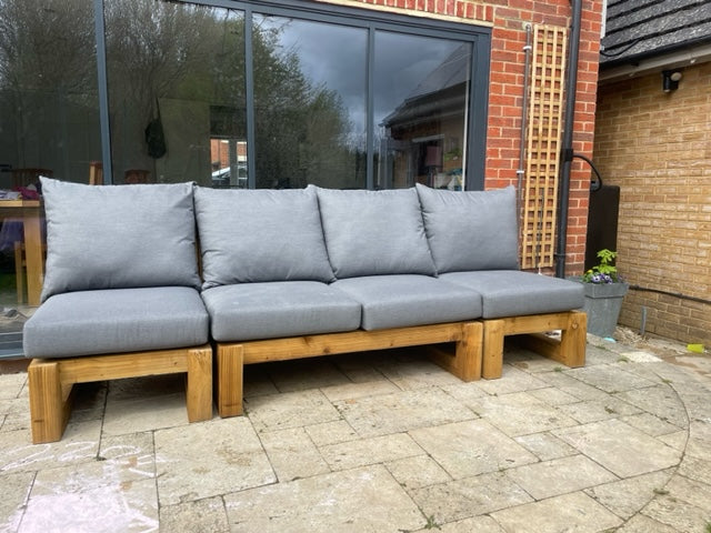 Solid wood Armless Set