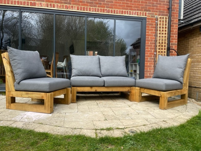 Solid wood Armless Set