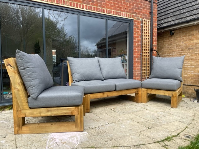 Solid wood Armless Set