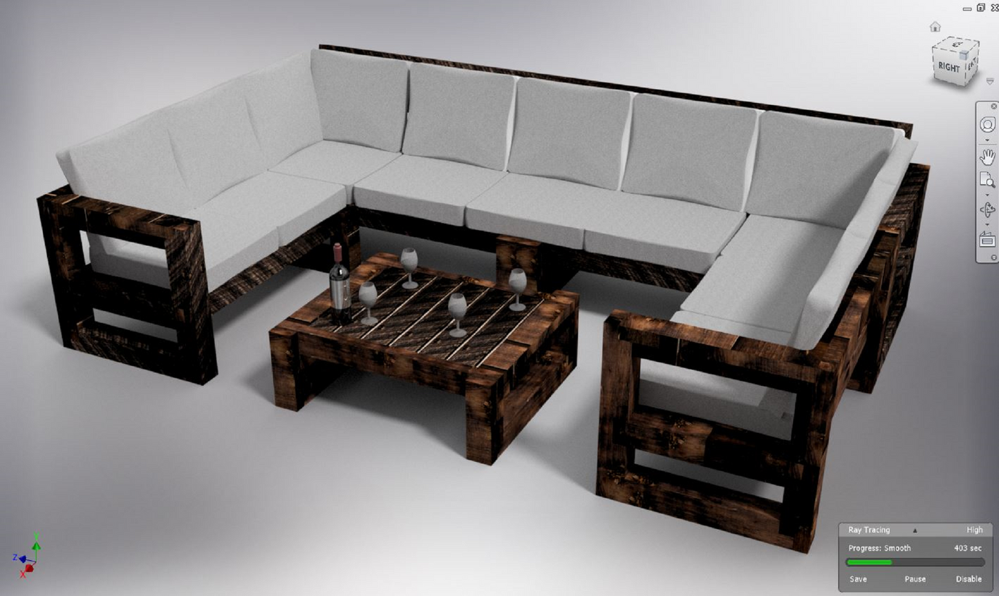 Rachels Custom 8 Seater Sofa Set