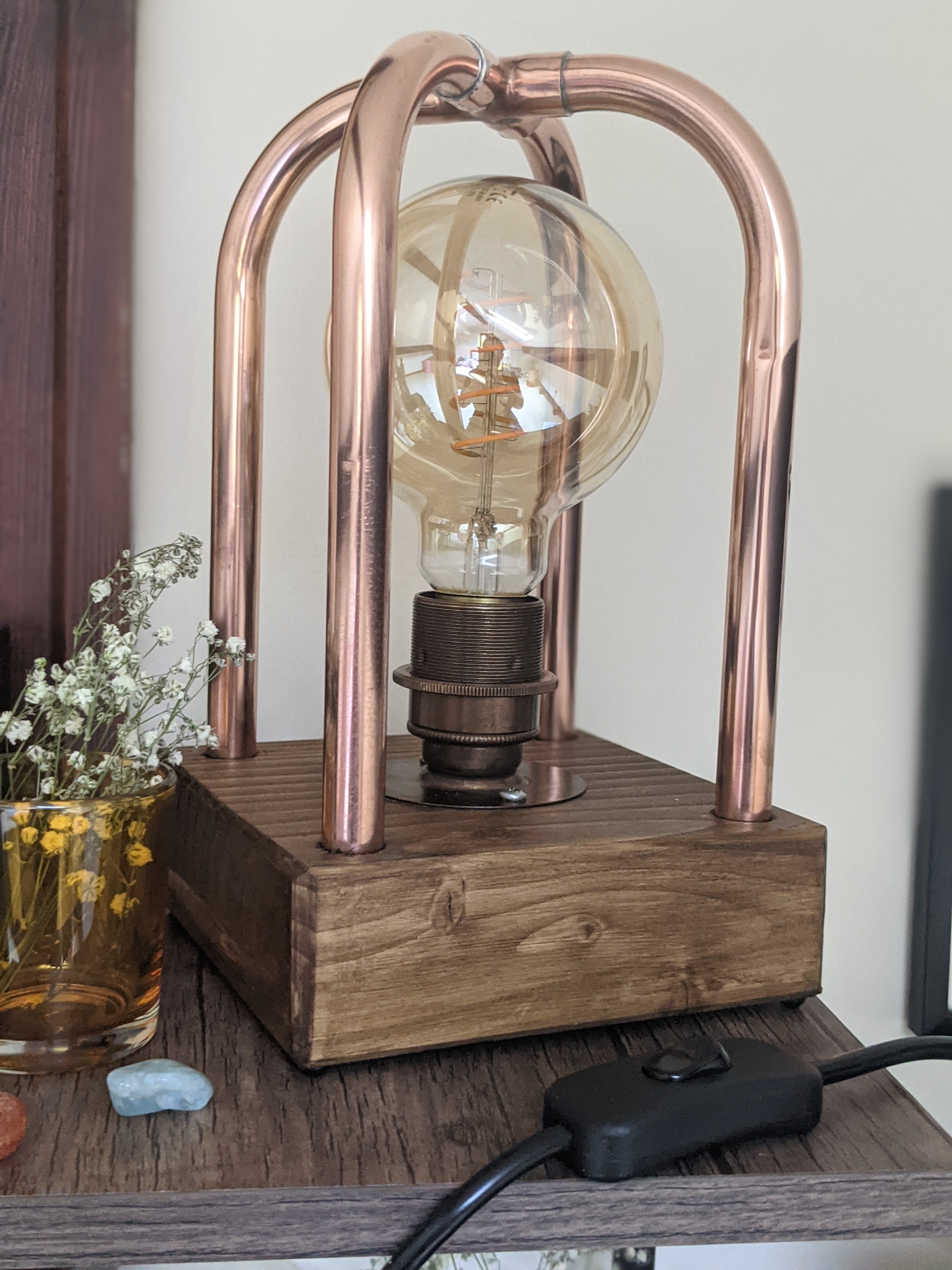 Copper deals pipe lamp